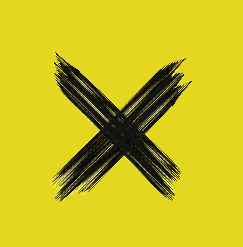 cross, black, gold, minimalism, symbol, yellow, HD phone wallpaper