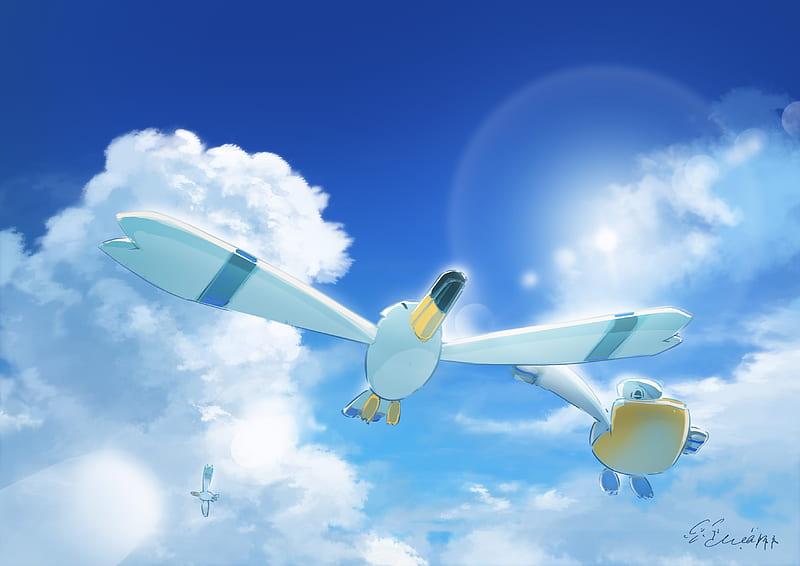 Pokémon, Pelipper (Pokemon) , Wingull (Pokémon), HD wallpaper
