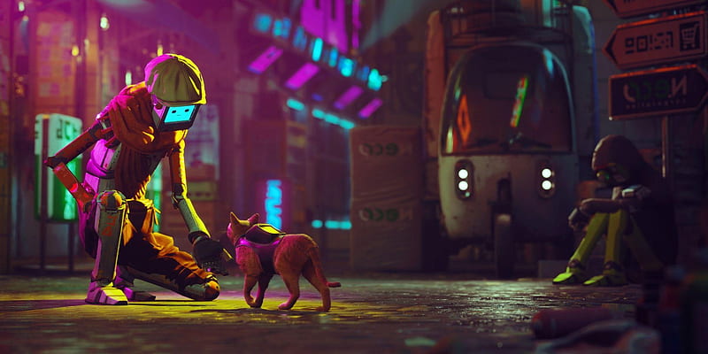 Stray PS5s Cyberpunk Cat Game Gets a Release Date stray game HD  wallpaper  Pxfuel