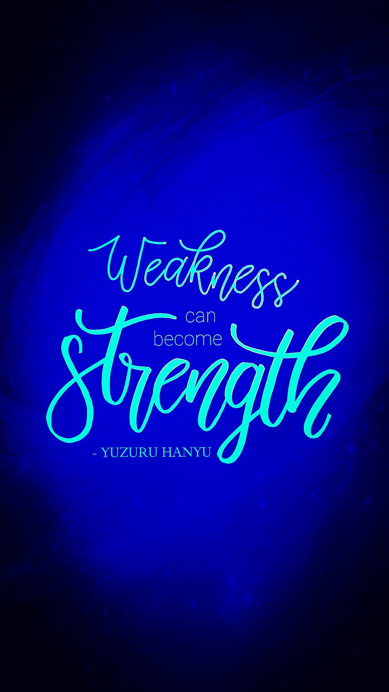 Yuzuru Hanyu Quote 1, yuzuru hanyu, ice skating, strength, inspiration, handlettered quotes, HD phone wallpaper