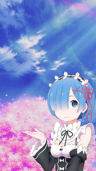 Wallpaper rem, cute, anime girl, re:zero, artwork desktop wallpaper, hd  image, picture, background, d49d8b | wallpapersmug