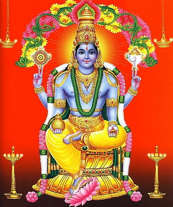 Subhavastu - Spiritual God Desktop Mobile Wallpapers - Category: Vishnu -  Image: MahaVishnu Mobile Wallpapers_358