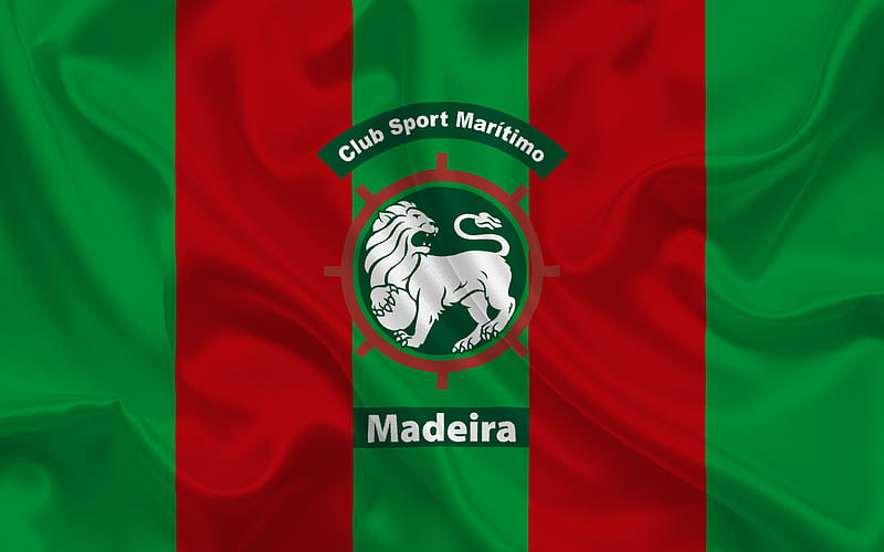Maritimo, Football club, Funchal, Portugal, Maritimo emblem, Portuguese football club, HD wallpaper