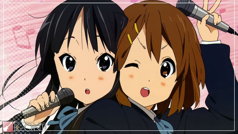 akiyama mio and hirasawa yui (k-on!)