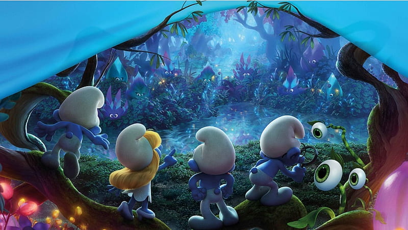 Smurfs The Lost Village 2017, HD wallpaper