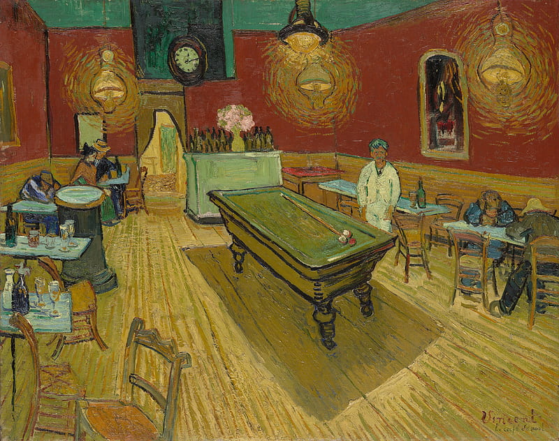 Le café de nuit (The Night Café) by Vincent van Gogh.jpeg Commons, Pixel Cafe, HD wallpaper