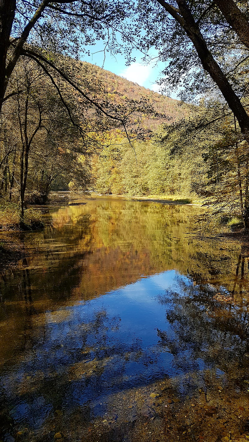 River, autumn, bosna, bosnia, rijeka bosna, HD phone wallpaper
