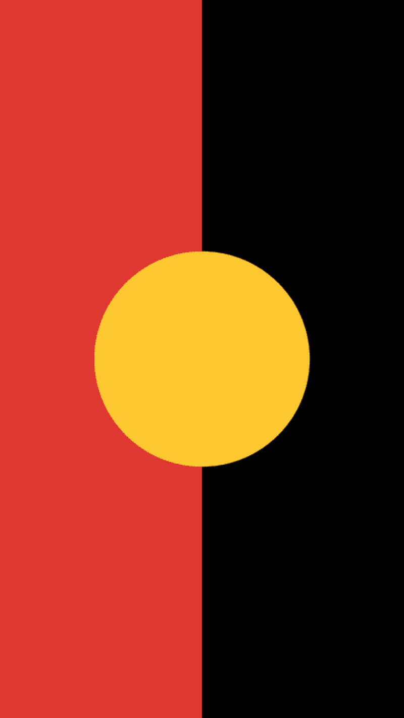 Aboriginal Flag, au, aussi, australia, australian, flag, gold, red black yellow, HD phone wallpaper