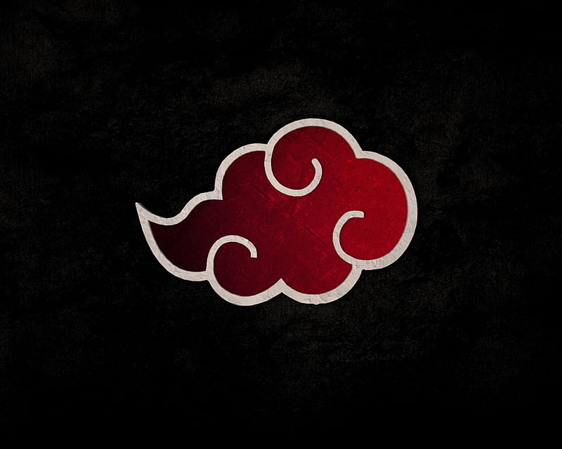 Akatsuki Emblem, akatsuki, cloud, emblem, icon, naruto, HD wallpaper