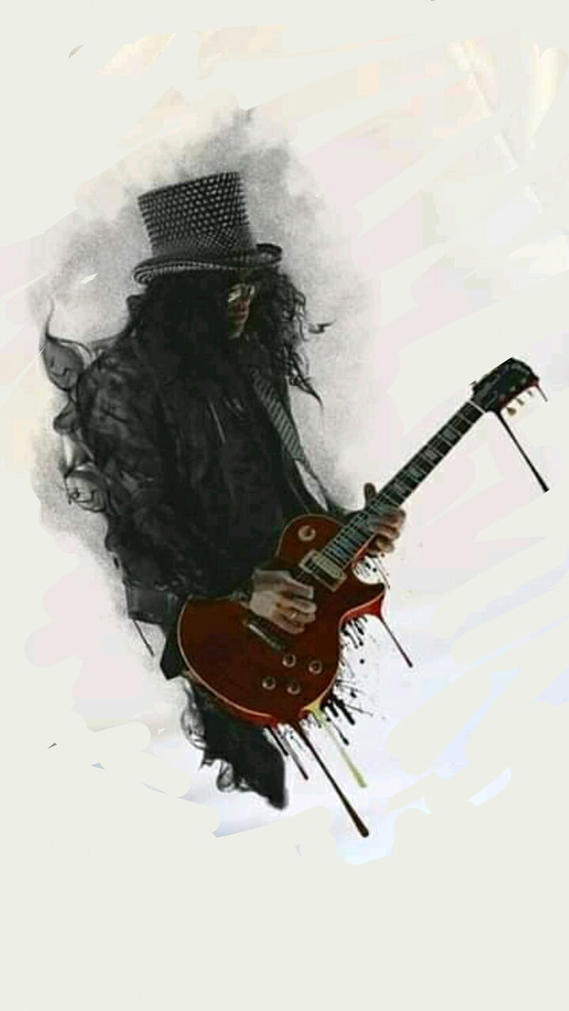 Slash White, guitar, guns, metal, music, rock, roses, HD phone wallpaper |  Peakpx