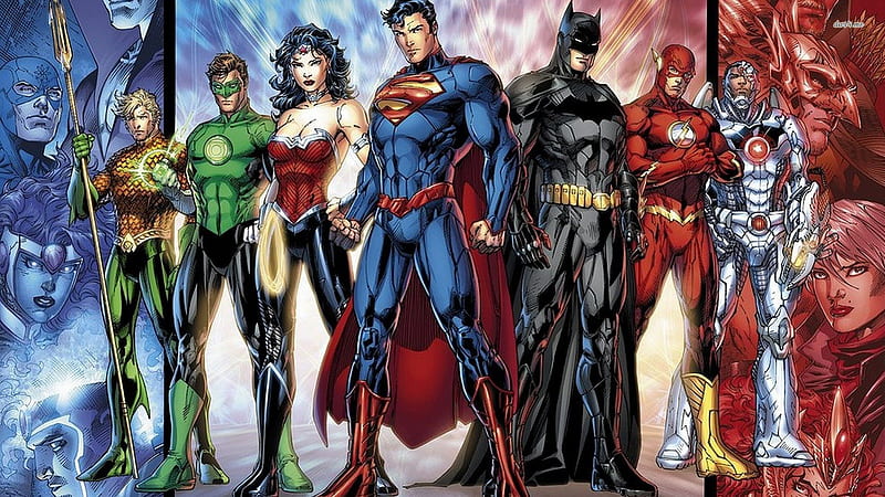The JLA, jla, superman and justice league, justice league, justice league  america, HD wallpaper | Peakpx