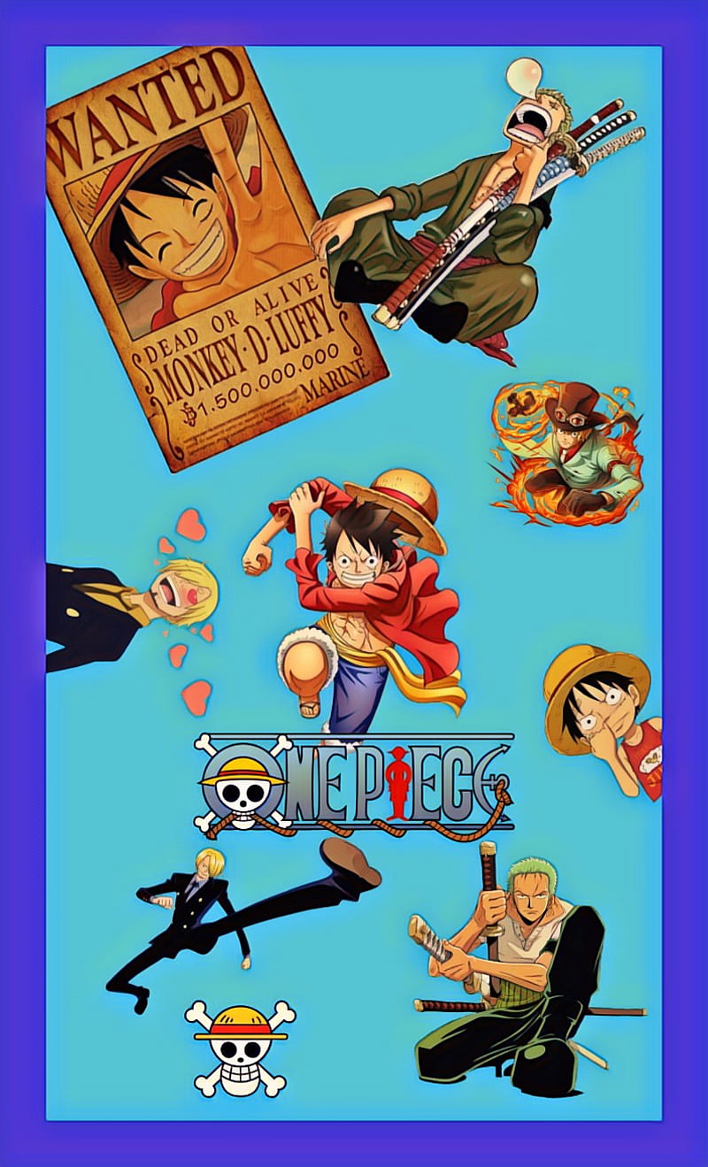 One Piece, anime, luffy, vintage, HD phone wallpaper