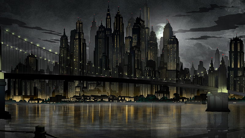 Gotham City Night Batman The Long Halloween, Part One, HD wallpaper | Peakpx