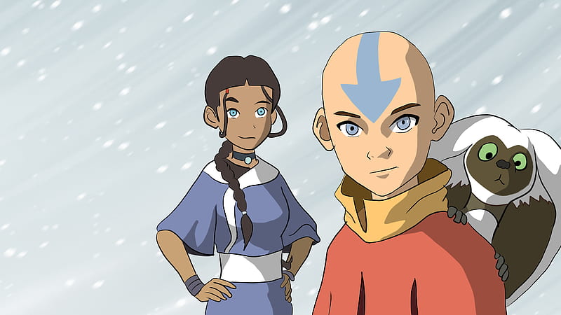 Avatar The Last Airbender Aang And Katara Anime, HD wallpaper
