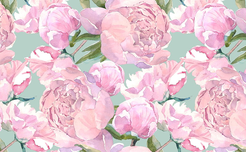 Pink peonies art pattern, pink, flowers, art, abstract, peonies, HD  wallpaper | Peakpx