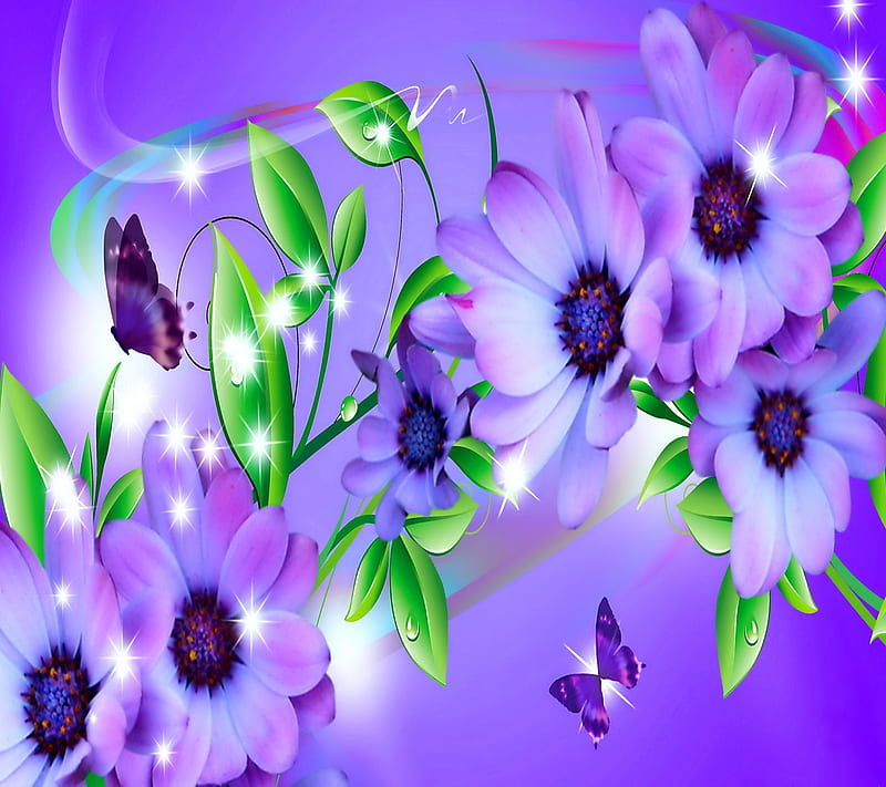 Lavender Bliss, fragrant, Lilac, soft, butterflies, floral, summer ...