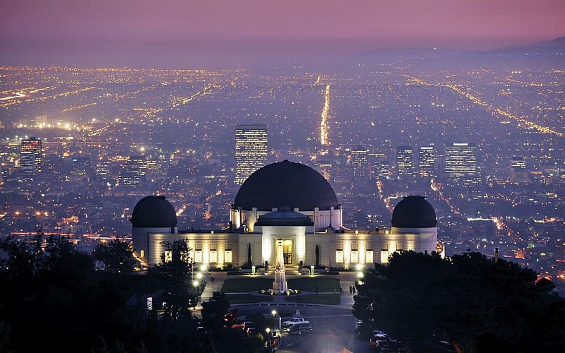 Cities, City, Los Angeles, , Griffith Observatory, HD wallpaper