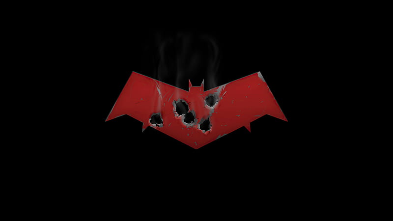 Red Hood Vs Grifter Blood Money Logo , red-hood, superheroes, logo, artstation, dark, black, HD wallpaper