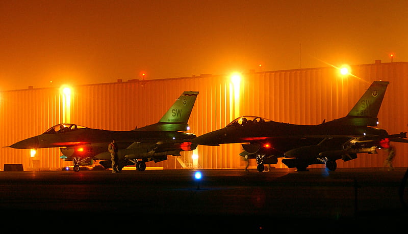 F-16 Fighting Falcons, burn, mach, mig, prop, sky, wing, crash, carrier, jet, HD wallpaper