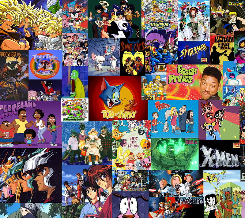 Old Tv Shows Collage, anime, cartoon, dragon ball z, fresh prince, luigyh,  old, HD wallpaper | Peakpx