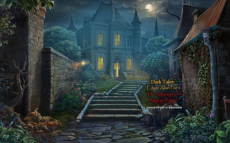 Dark Tales 7- Edgar Allan Poes The Mystery of Marie Roget03, hidden object, cool, video games, puzzle, fun, HD wallpaper