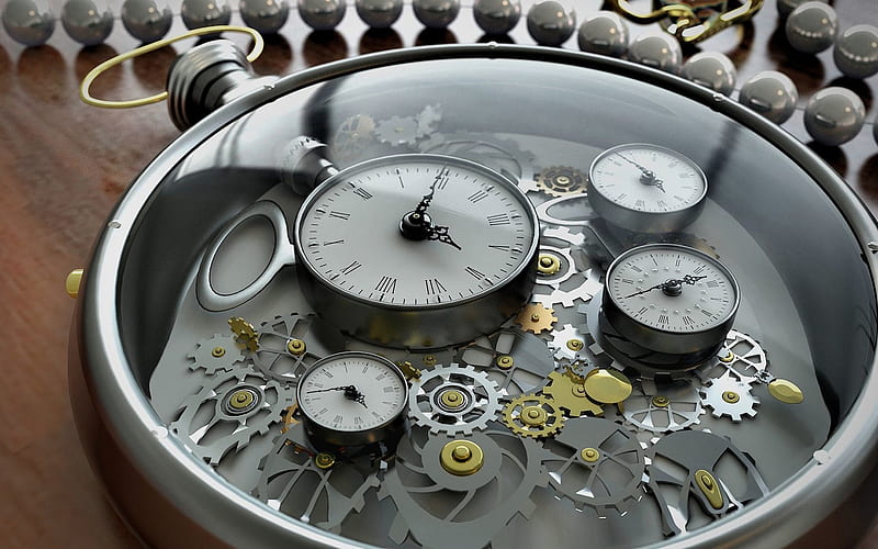 Clockwork 3D art, watch, chronometer, mechanism, gears, clocks, HD wallpaper  | Peakpx