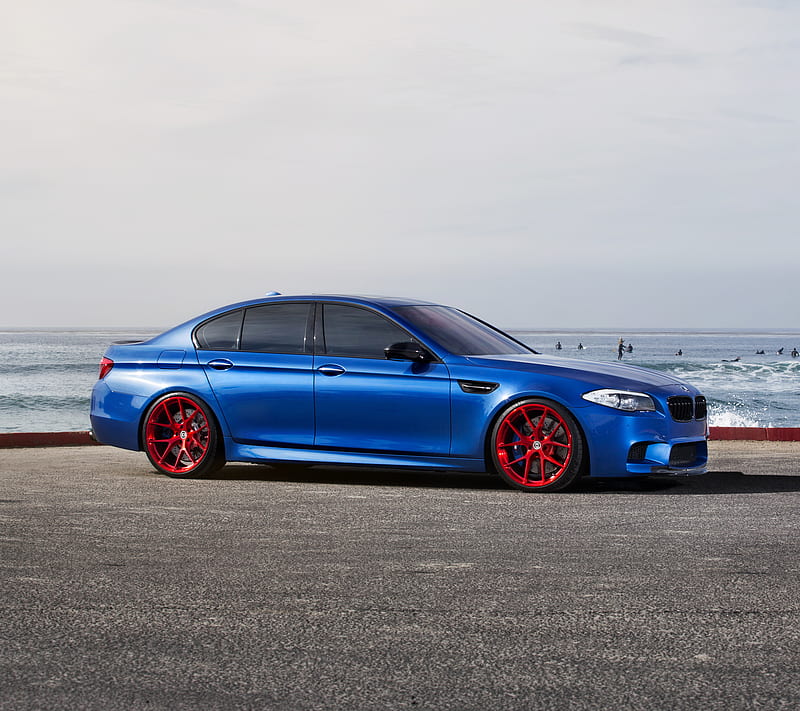 BMW M5, car, f10, sedan, tuning, vehicle, HD wallpaper