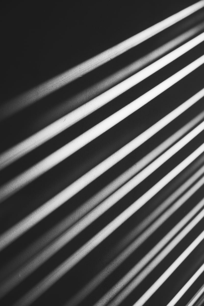 lines, stripes, light, shadow, bw, HD phone wallpaper
