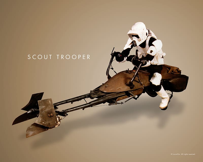 Star Wars, Movie, Scout Trooper, Speeder Bike, HD wallpaper