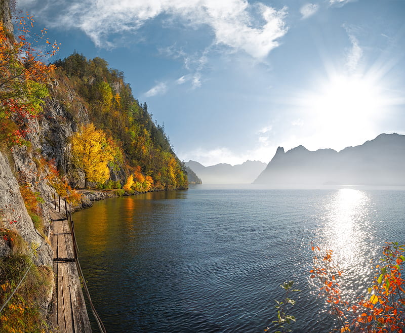 Autumn Lake , autumn, lake, nature, HD wallpaper