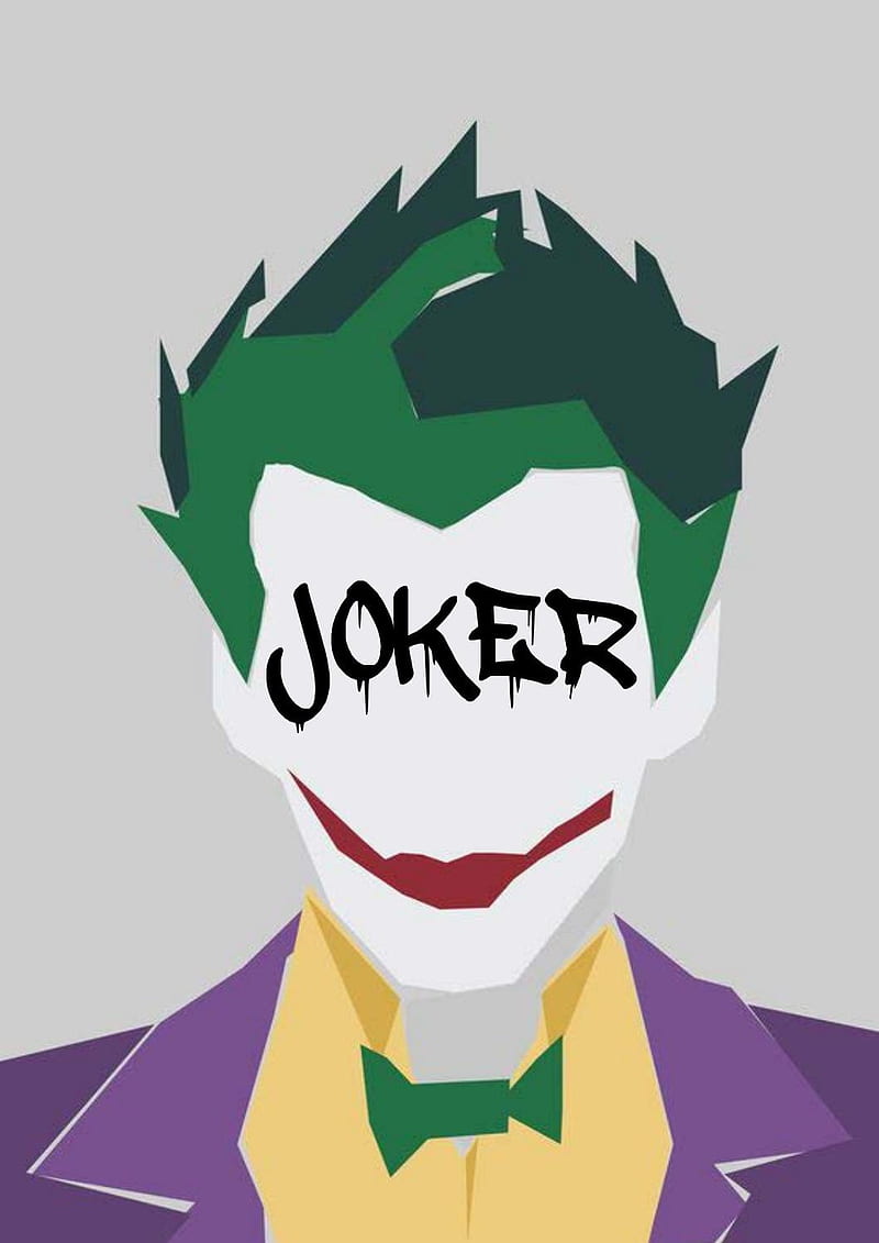 joker dibujo, batman, guason, joker, villano, HD phone wallpaper