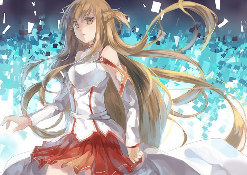 Yuuki Asuna, girl, anime, new, beauty, asuna, wall, sword art, HD ...