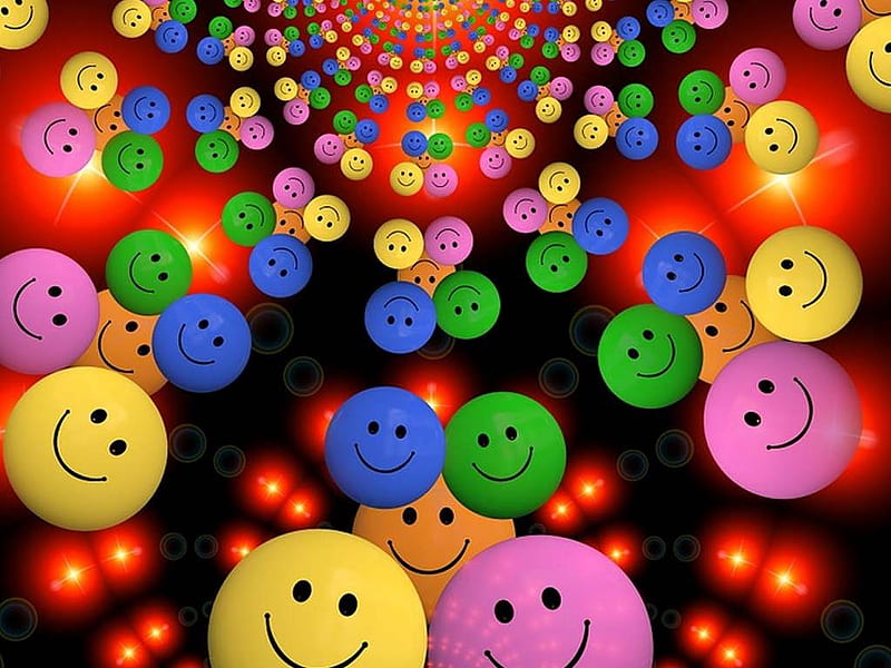 Smilies, Abstract, Cute, Funny, HD wallpaper