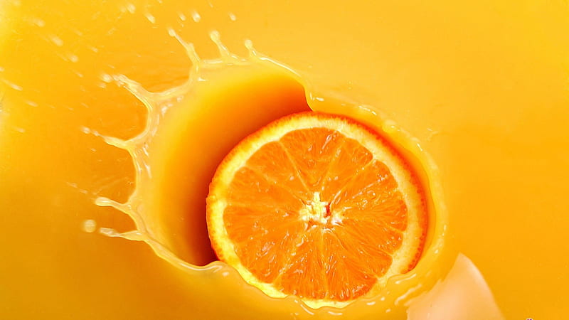 Orange Fruit On Juice Orange Aesthetic, HD wallpaper