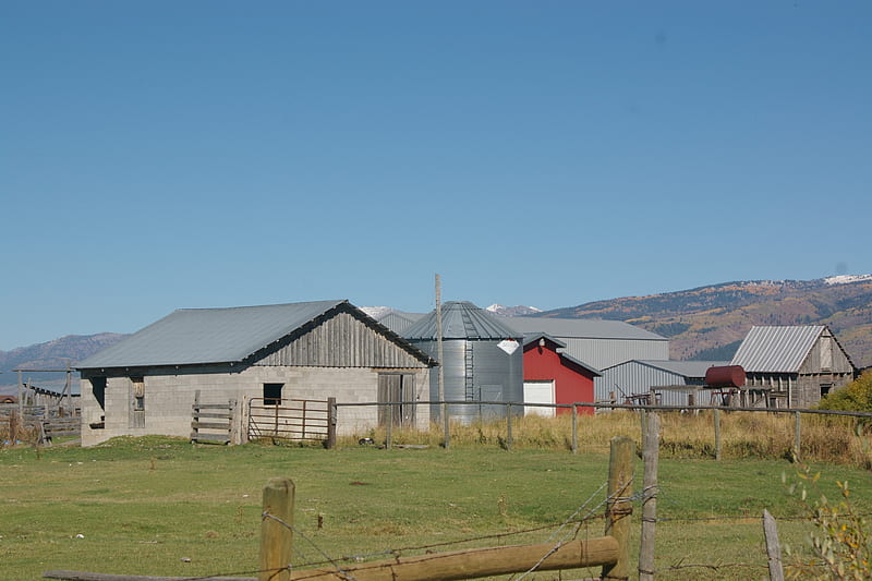 Moulton Farm, Victor, Idaho, Scenic, Farms, Landscape, Homesteads, HD wallpaper