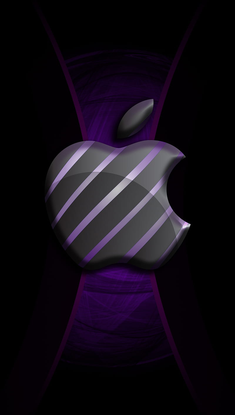Apple, iphone, purple, HD phone wallpaper