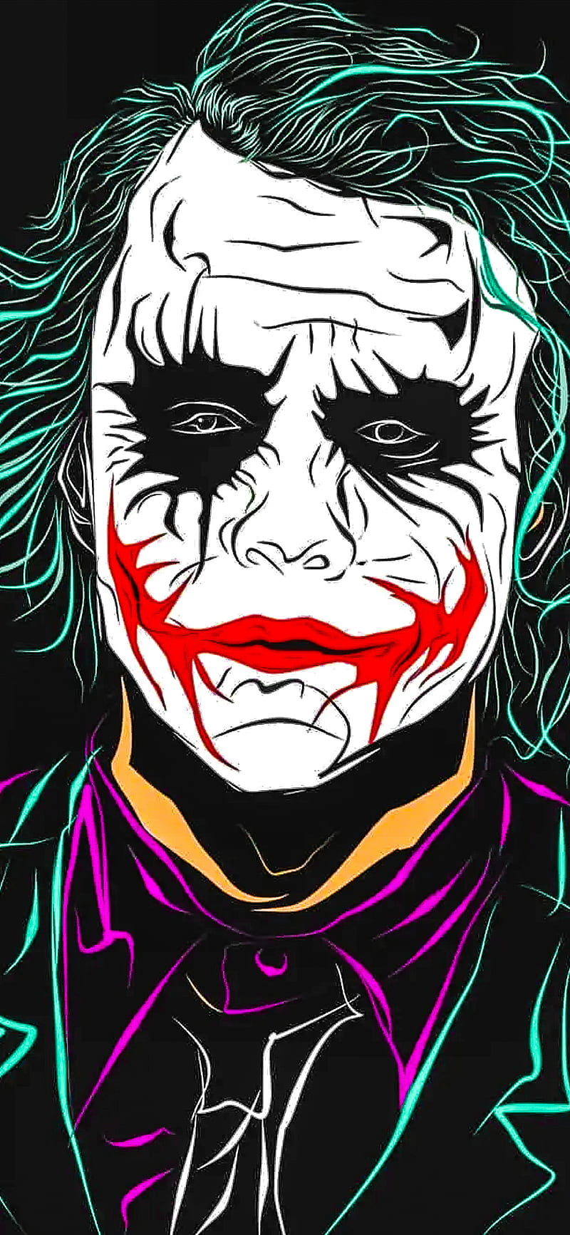 Joker Dark Night, dark night, drawing, joker new, limit, logo, new , popular , tranding, united, HD phone wallpaper