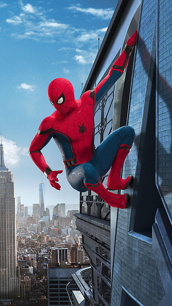 Spiderman, homecoming, marvel, spider, HD phone wallpaper