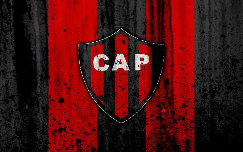 FC Patronato, grunge, Superliga, soccer, Argentina, logo, Patronato, football club, stone texture, Patronato FC, HD wallpaper