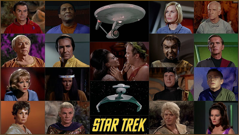 Original Star Trek Characters, Enterprise, Klingon, Daystrom, Khan, Star Trek, Tyree, Kor, Original Star Trek, HD wallpaper