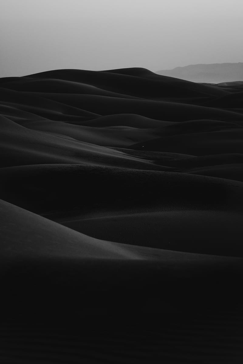 grayscale of desert, HD phone wallpaper