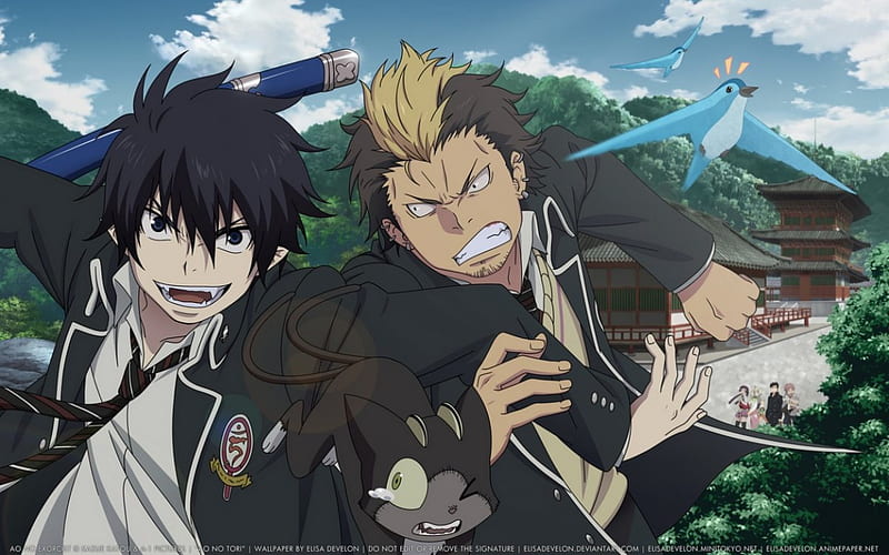 i'm the first, boys, ao no exorcist, anime, other, HD wallpaper