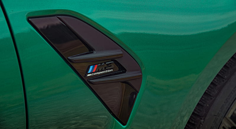 2021 BMW M3 Competition Sedan (Color: Isle of Men Green) - Side Vent , car, HD wallpaper