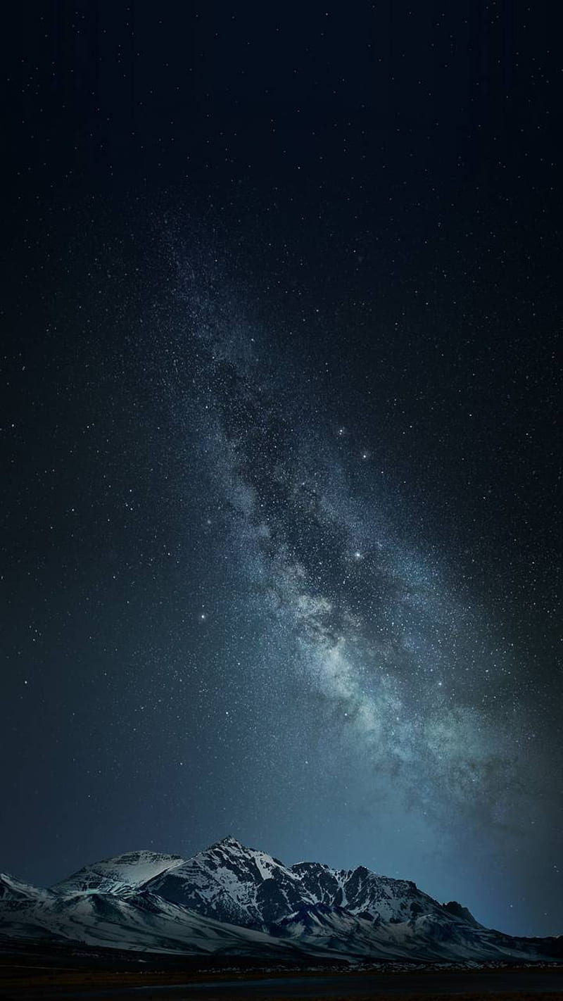 77, night, sky, stars, HD phone wallpaper