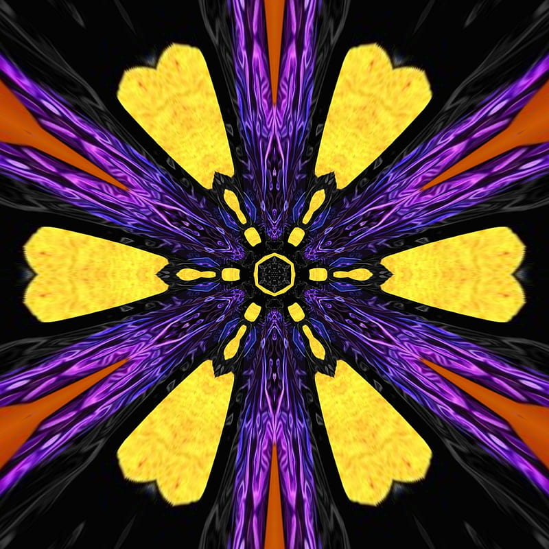 Mandala color, geometric, mauve, psyche, psicodelia, purple, shapes, violet, yellow, HD phone wallpaper