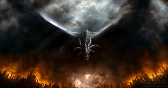 Powerful Epic Fire Dragon HD wallpaper | Pxfuel