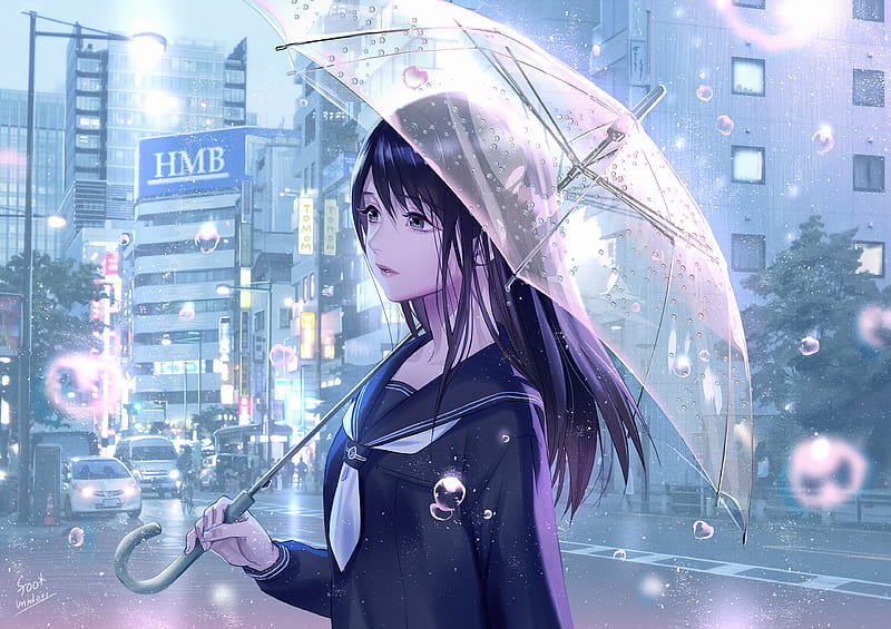 Girl Anime Umbrella gambar ke 10
