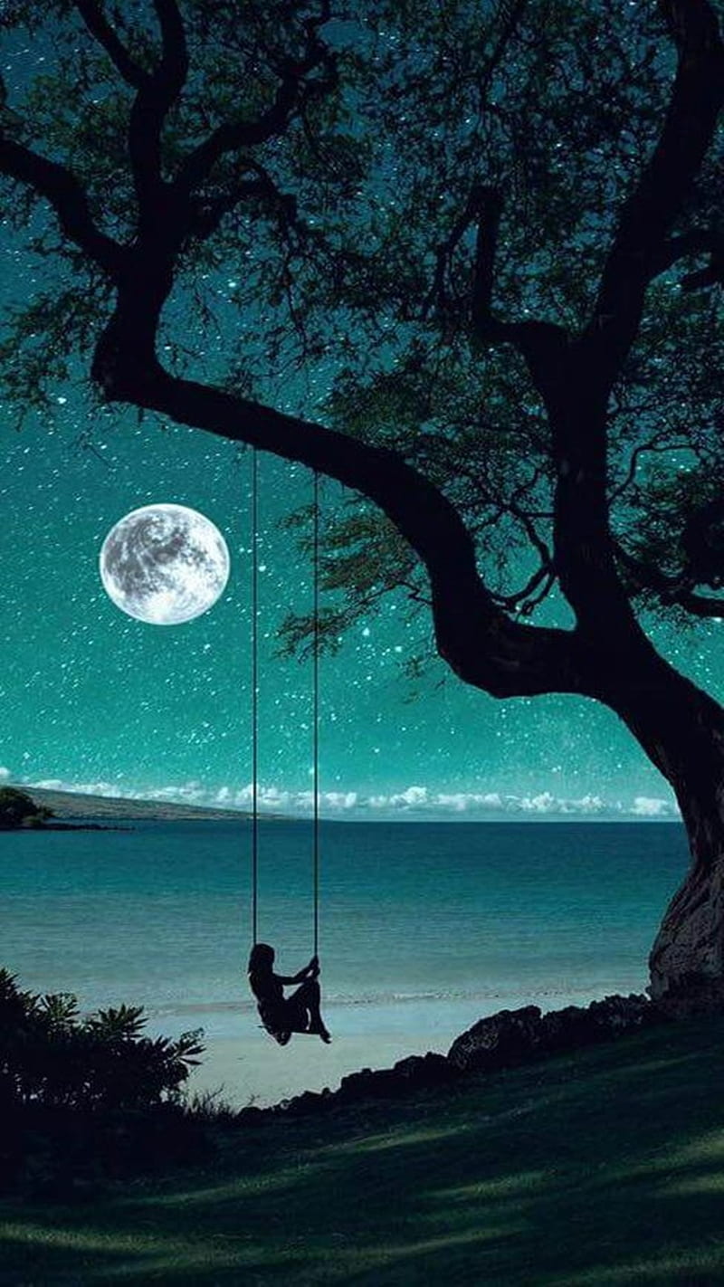 Noites em paz, noite, , sozinha, HD phone wallpaper