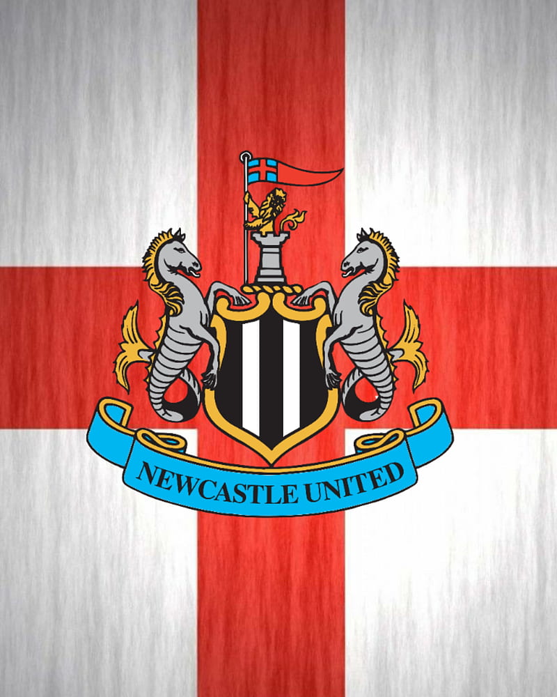Newcastle United, badge, england, geordies, nufc, premier league, st george, st george flag, HD phone wallpaper