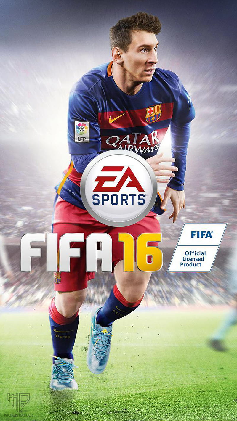 FIFA 16 Cover, ea, ea sports, fifa 16, football, game, messi, HD phone wallpaper